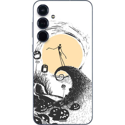 Disney The Nightmare Before Christmas Jack on Spiral Hill Art Galaxy A35 5G Skin